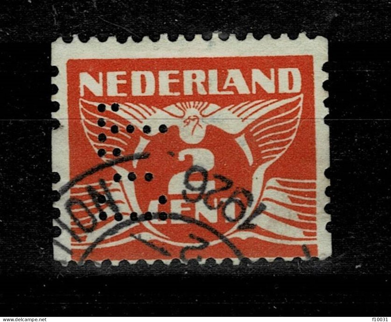 Timbre  NEDERLAND Perforé   D T - Perforadas