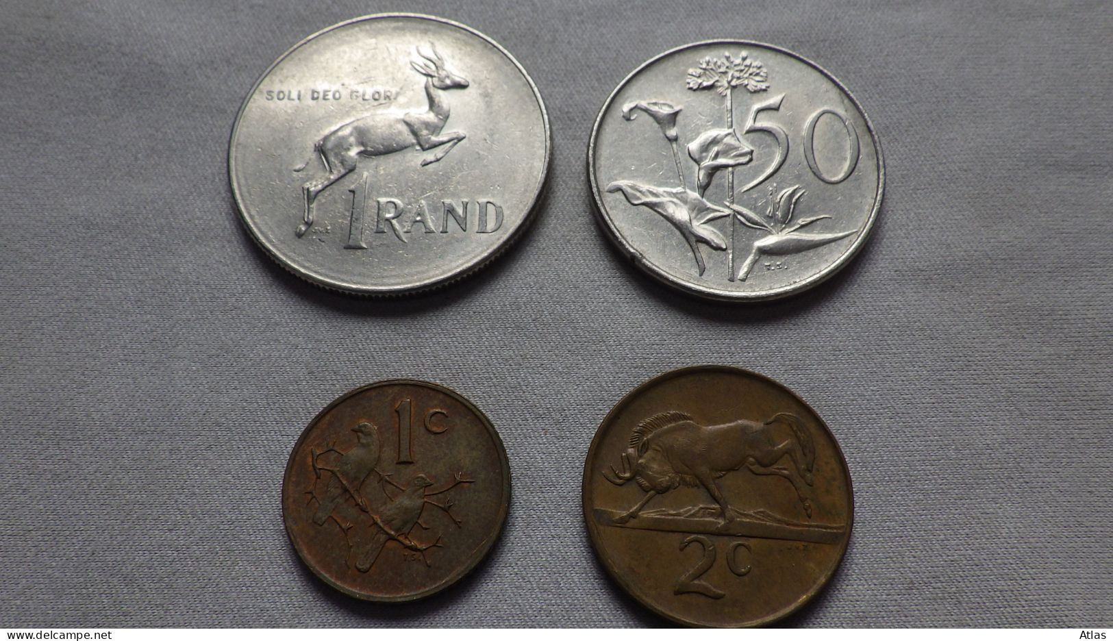 Lot De 4 Pièces De Monnaie Afrique Du Sud - Vrac - Monnaies