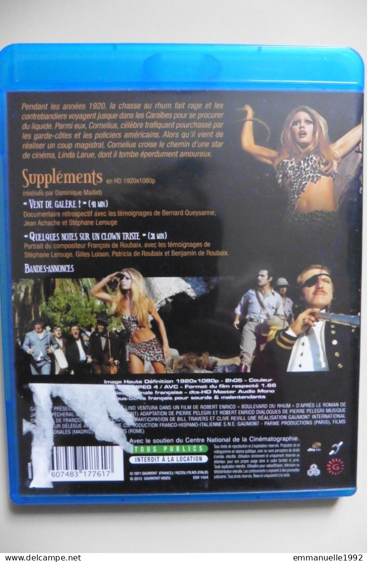 DVD Blue Ray Disc Du Film Boulevard Du Rhum De Robert Enrico Avec Brigitte Bardot Et Lino Ventura - Comédie