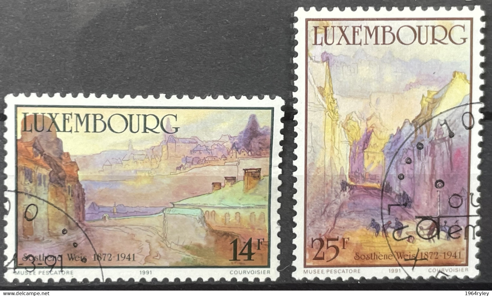 LUXEMBOURG - (0) - 1991  # 1214,  1216 - Oblitérés