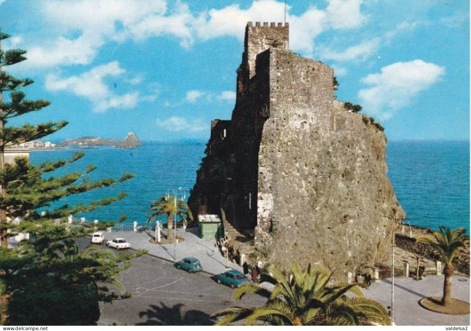 ACI CASTELLO - CATANIA - DINTORNI DI ACIREALE - CASTELLO E GIARDINI - AUTO FIAT 850 - 1978 - Acireale