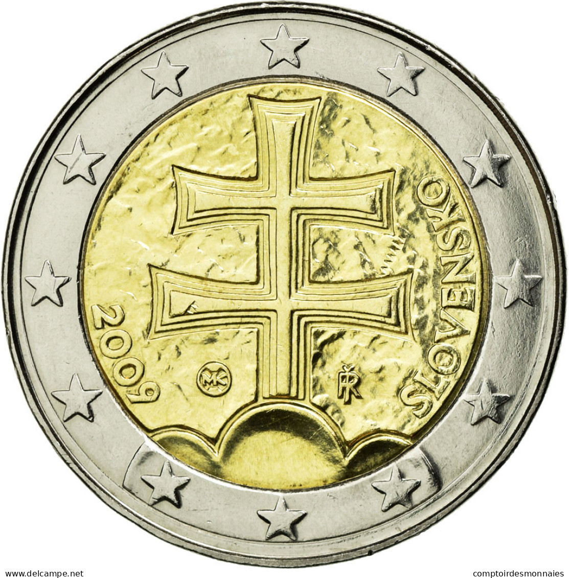 Slovaquie, 2 Euro, 2009, SUP, Bi-Metallic, KM:102 - Slovakia