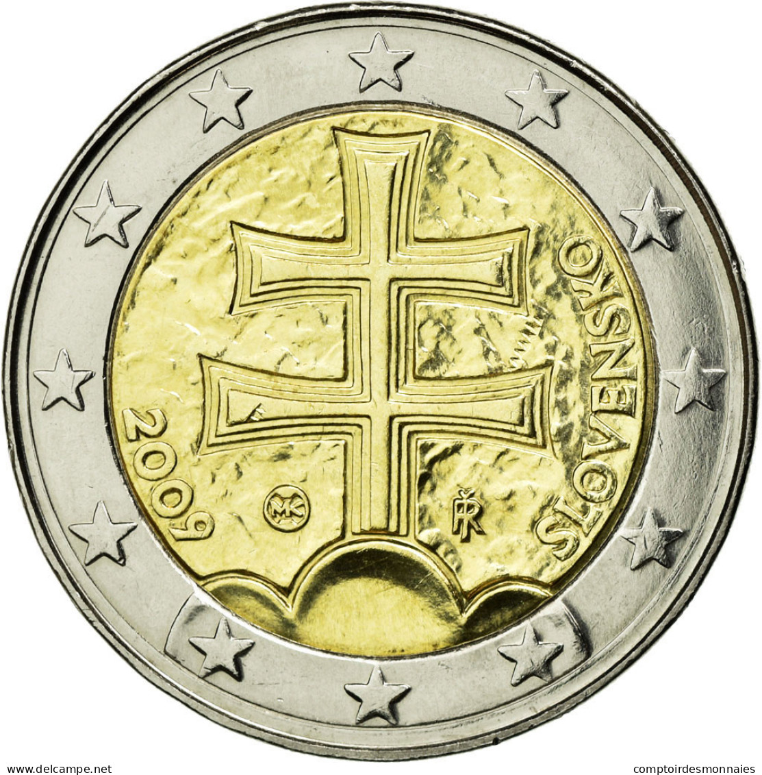 Slovaquie, 2 Euro, 2009, SUP, Bi-Metallic, KM:102 - Slowakei