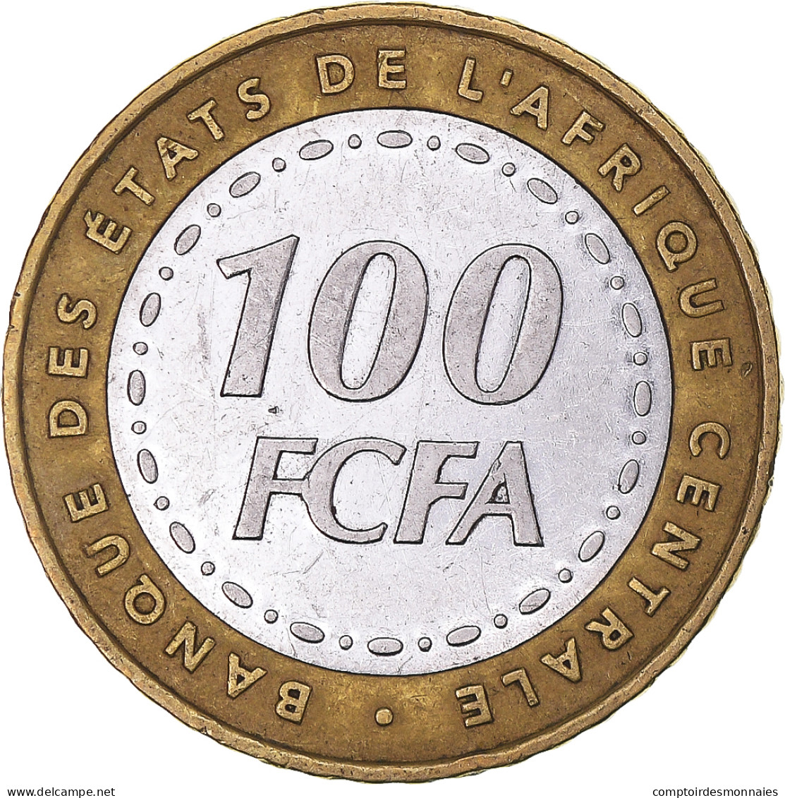 Monnaie, États De L'Afrique Centrale, 100 Francs, 2006 - República Centroafricana