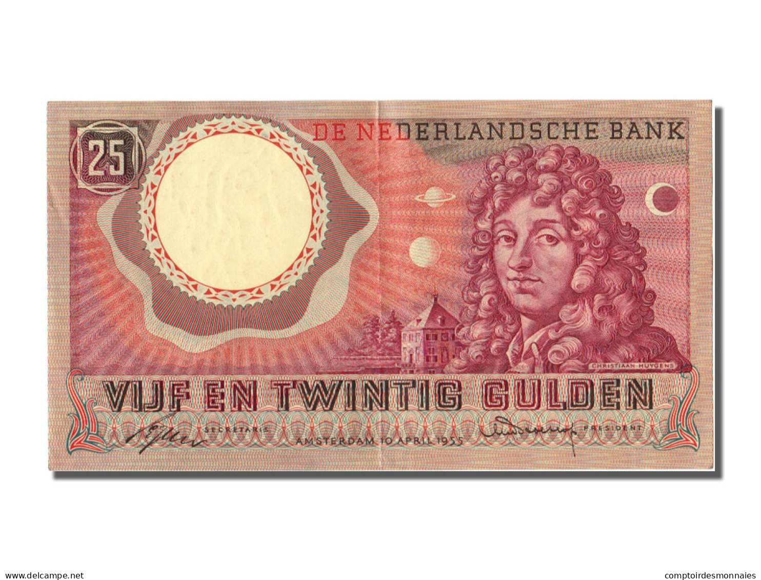 Billet, Pays-Bas, 25 Gulden, 1955, 1955-04-10, SUP+ - 25 Florín Holandés (gulden)