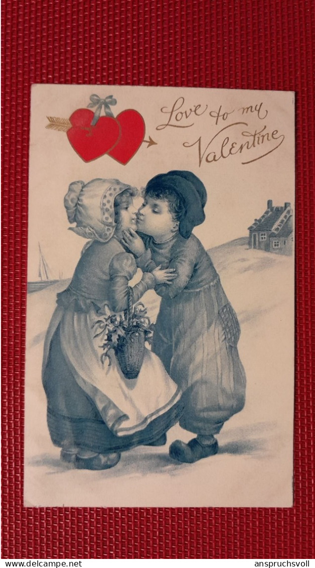 CPA - FANTAISIES - SAINT-VALENTIN - ILLUSTRATEUR - PETITS HOLLANDAIS - Valentijnsdag