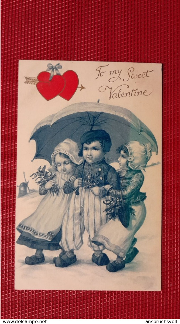 CPA - FANTAISIES - SAINT-VALENTIN - ILLUSTRATEUR - PETITS HOLLANDAIS - San Valentino