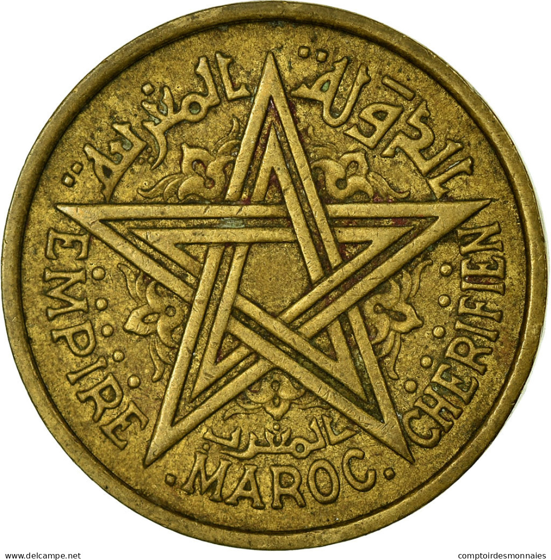 Monnaie, Maroc, Mohammed V, Franc, 1945, Paris, TB+, Aluminum-Bronze, KM:41 - Maroc