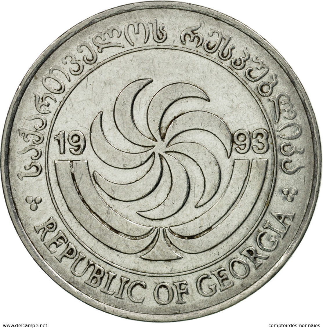 Monnaie, Géorgie, 20 Thetri, 1993, TTB, Stainless Steel, KM:80 - Géorgie