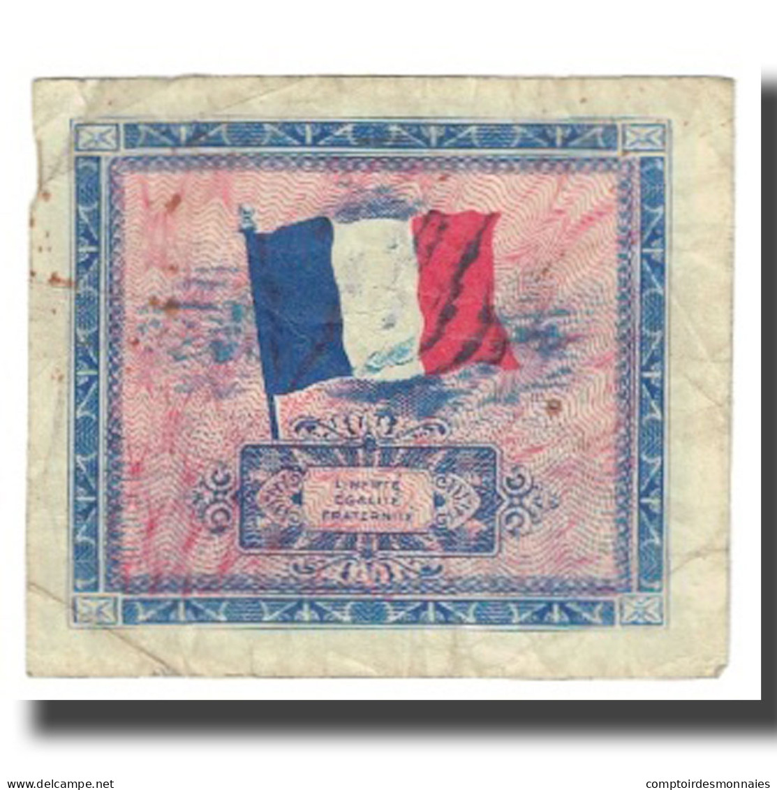 France, 2 Francs, 1944, TB, Fayette:VF16.2, KM:114a - 1944 Vlag/Frankrijk