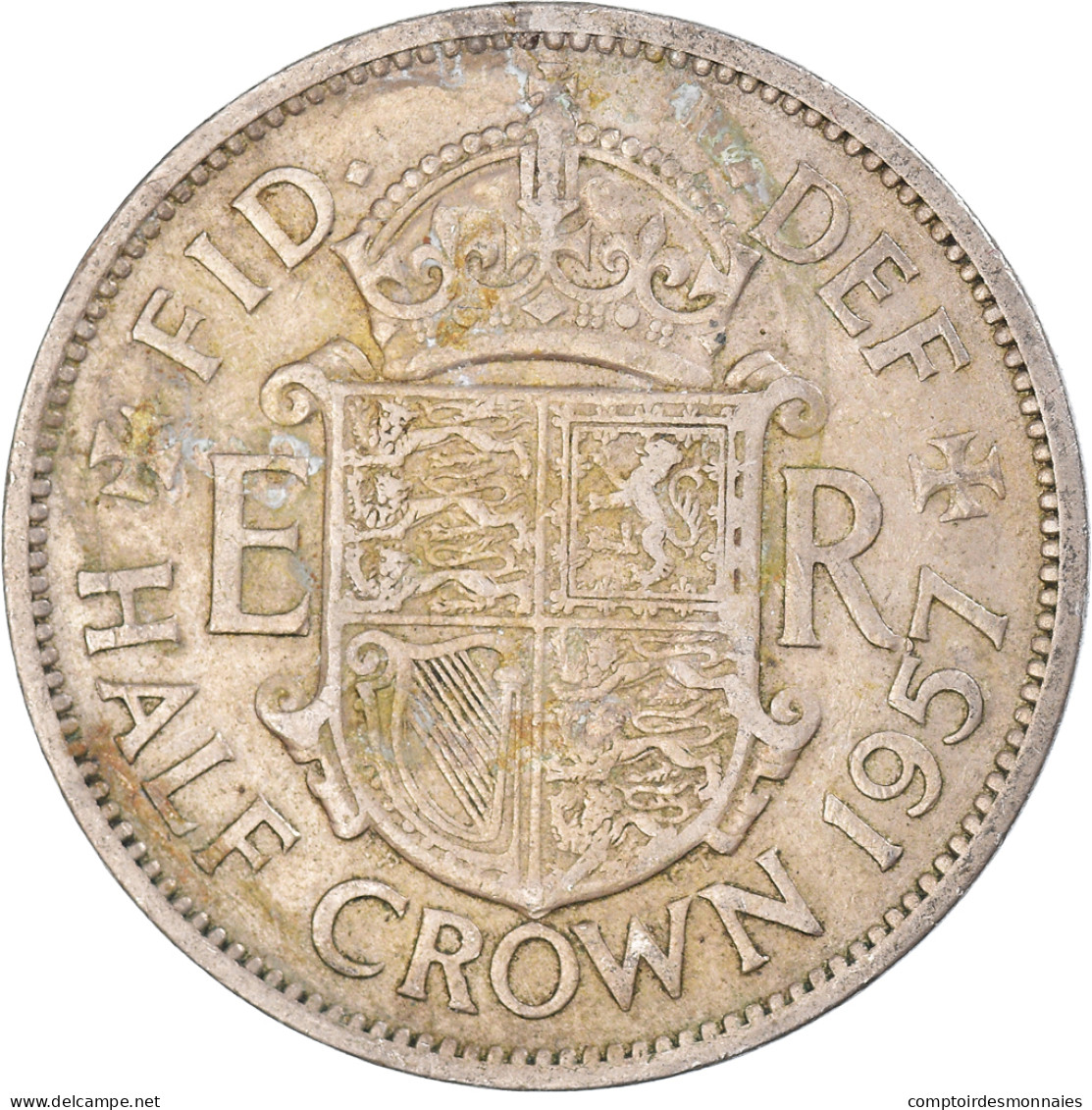 Monnaie, Grande-Bretagne, 1/2 Crown, 1957 - K. 1/2 Crown