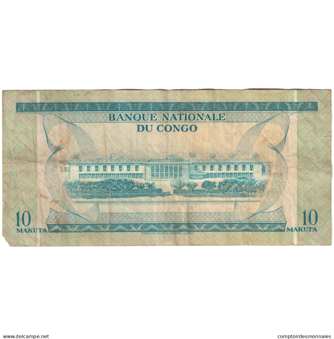 Billet, République Démocratique Du Congo, 10 Makuta, 1967, 1967-01-02, KM:9a - République Démocratique Du Congo & Zaïre