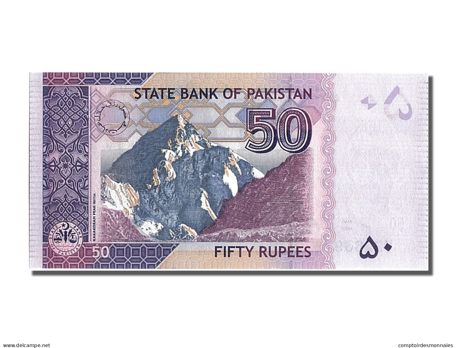 Billet, Pakistan, 50 Rupees, 2008, NEUF - Pakistán