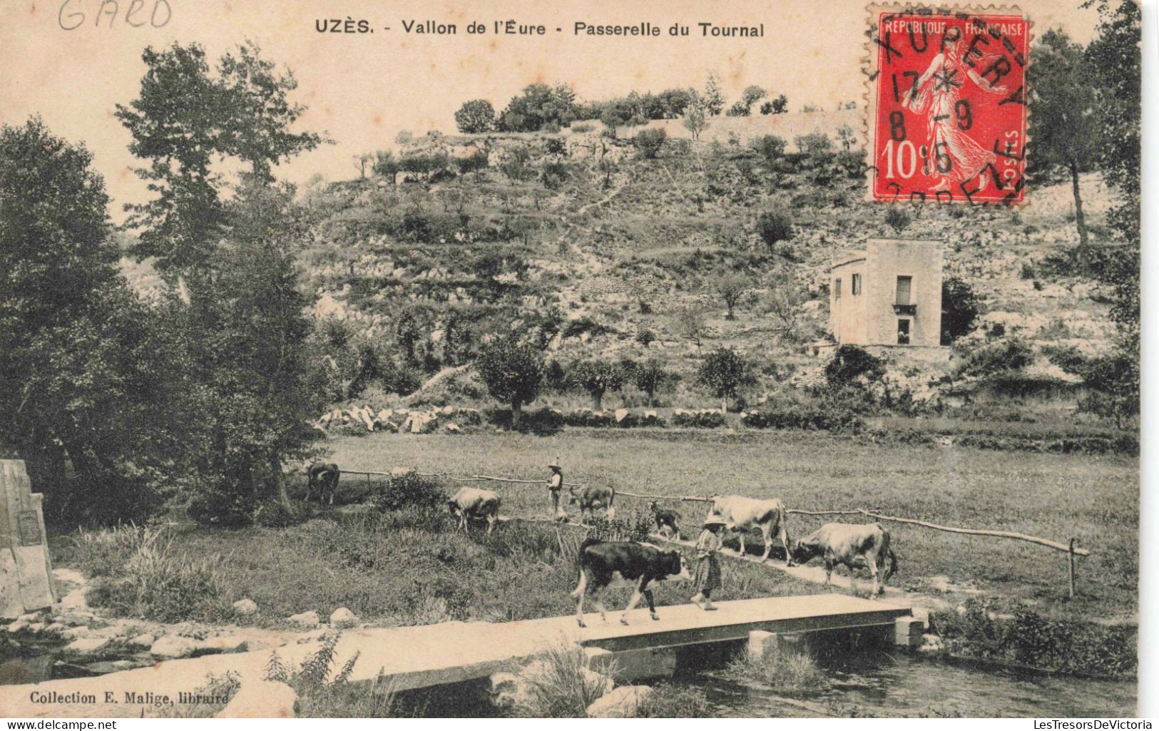 FRANCE - Uzès - Vallon De L'Eure - Passerelle Du Tournal - Carte Postale Ancienne - Uzès