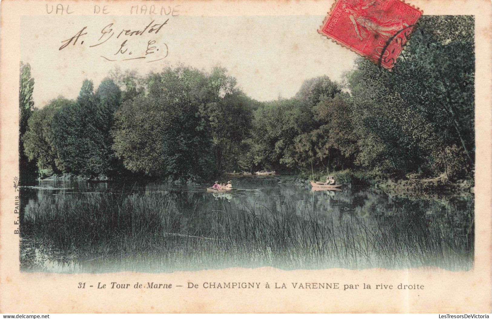 FRANCE - Champigny - Le Tour De Marne - De Champigny à La Varenne Par La Rive Droite - Colorisé -Carte Postale Ancienne - Champigny Sur Marne