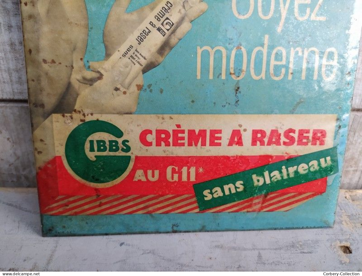 Ancien Glacoide Gibbs Crème à Raser Vintage - Other & Unclassified