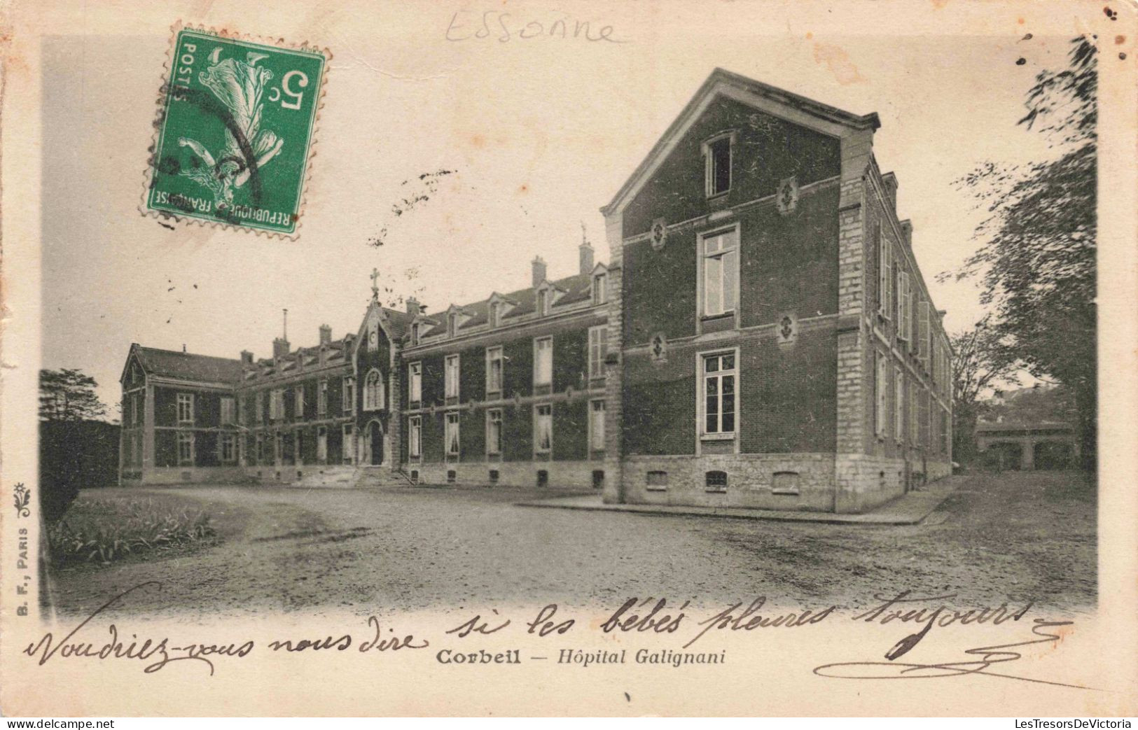 FRANCE - Corbeil - Hôpital Galignani - Carte Postale Ancienne - Corbeil Essonnes