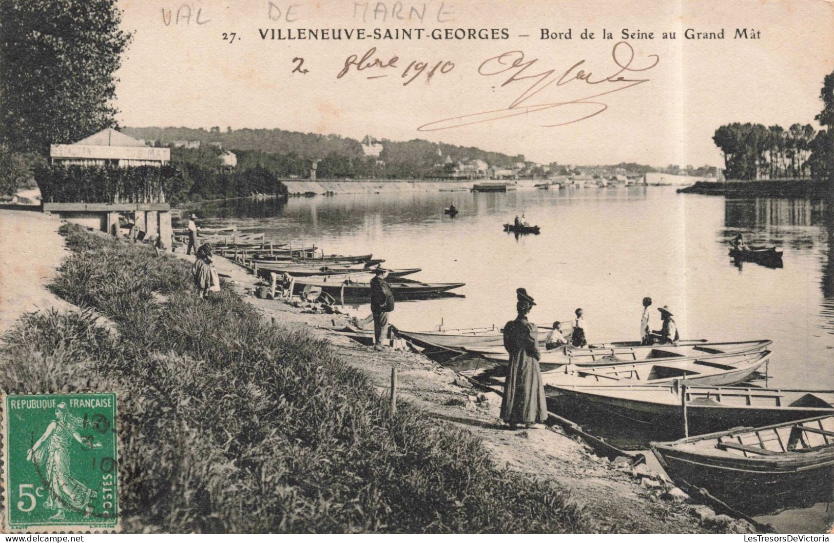 FRANCE - L'Hay Les Roses - Villeneuve Saint Georges - Bord De La Seine Au Grand Mât - Carte Postale Ancienne - L'Hay Les Roses