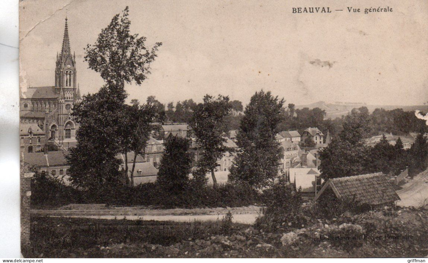 BEAUVAL VUE GENERALE 1915 TBE - Beauval