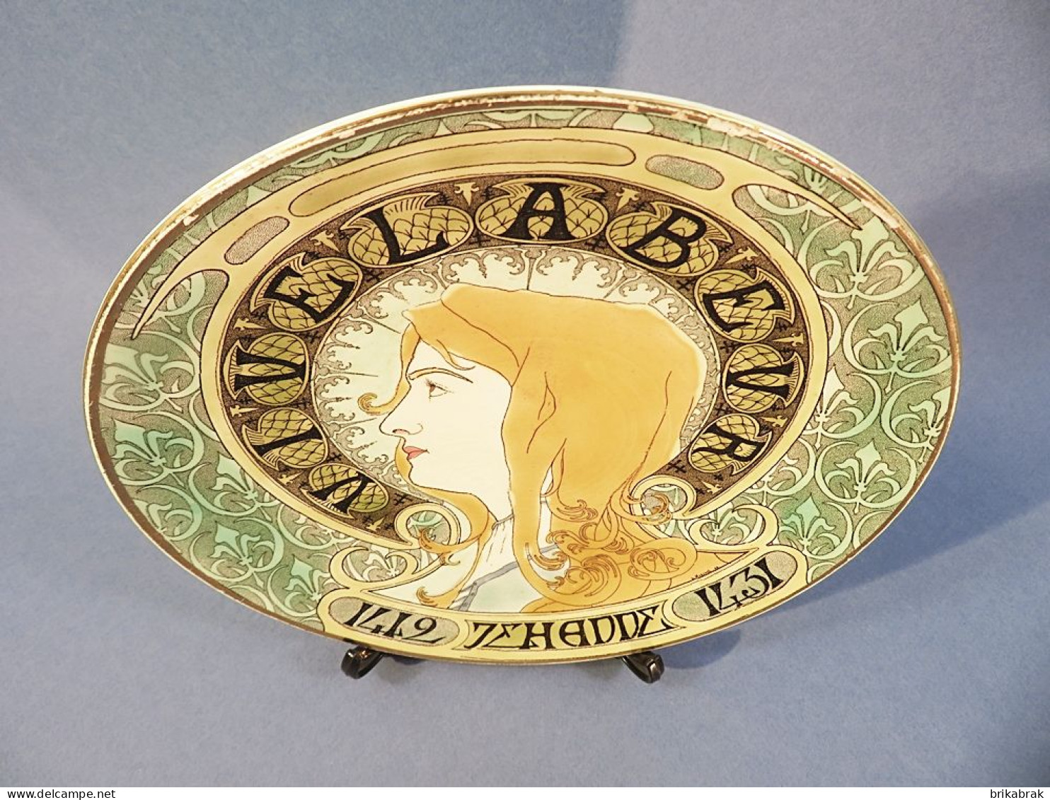 + ASSIETTE PLATE ART DECO JEANNE D'ARC LUNEVILLE - Faïence - Lunéville (FRA)