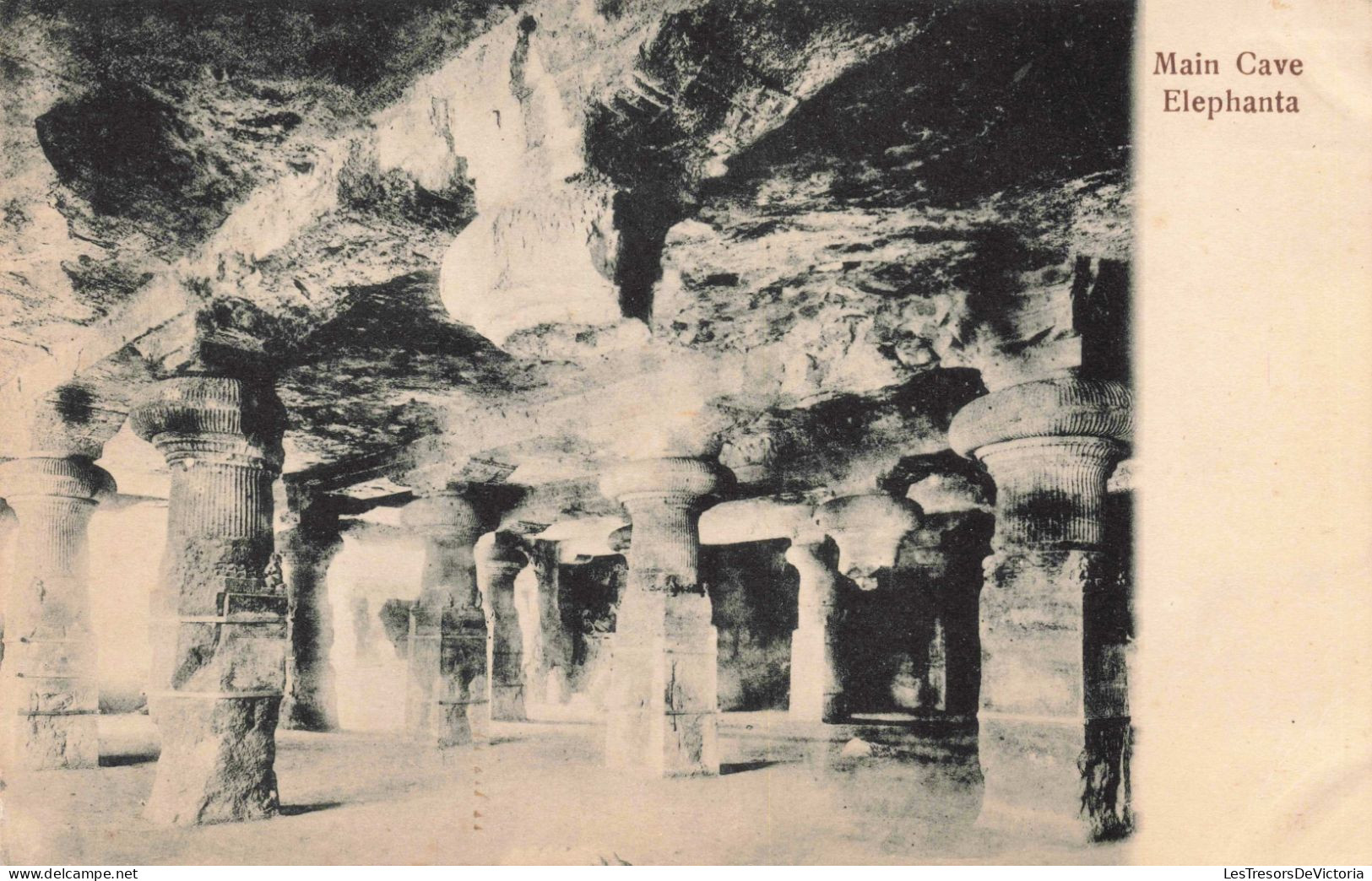 INDE -  Main Cave - Elephanta - Carte Postale Ancienne - India