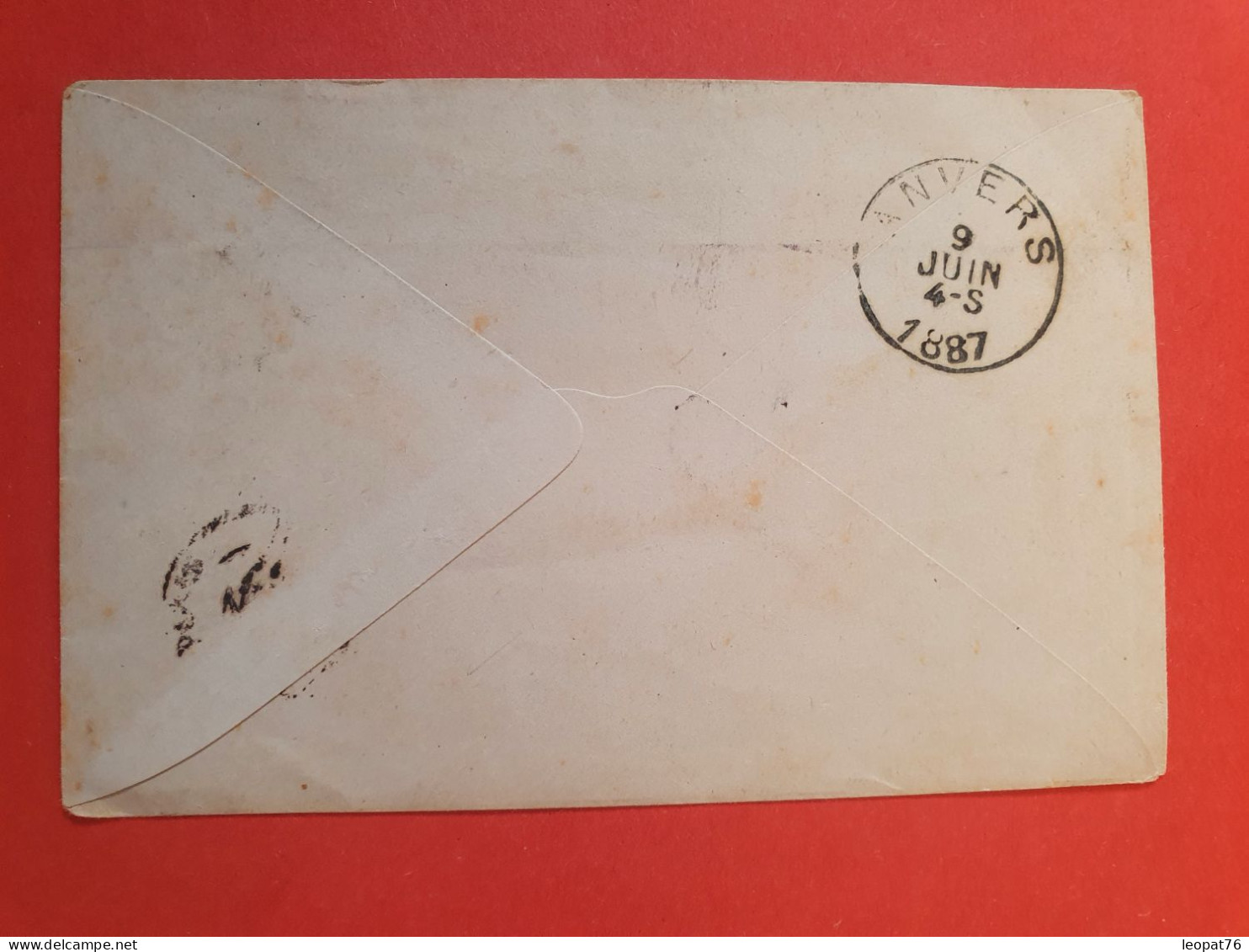 Entier Postal Sage De Bordeaux Pour La Belgique En 1887 - Réf S 5 - Standard- Und TSC-Briefe (vor 1995)