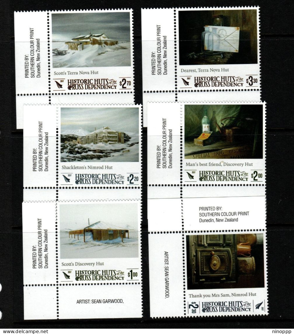 Ross Dependency SG 166-71  2017 Historic Huts,mint Never Hinged - Nuevos