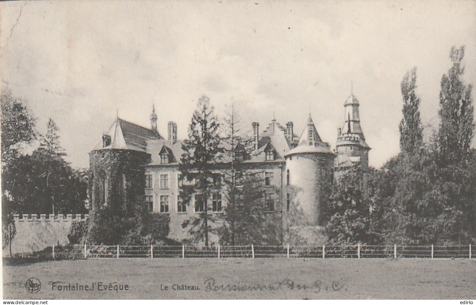  **** HAINAUT ***    Fontaine L'Evèque Le Château  Timbrée Taxeée -  - Fontaine-l'Eveque