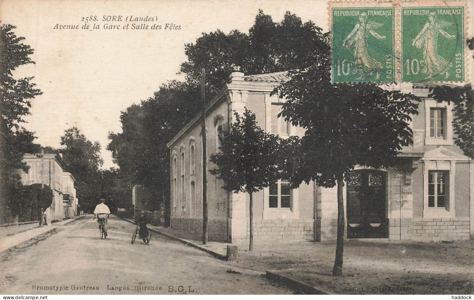 SORE : AVENUE DE LA GARE ET SALLE DES FETES - Sore