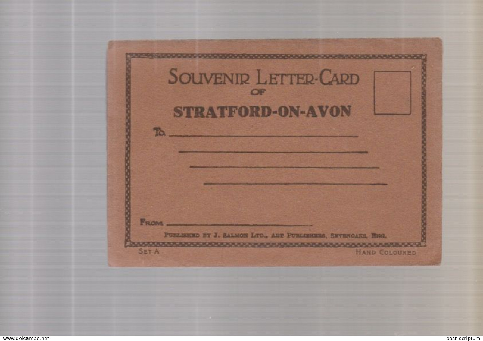 Royaume Uni - Angleterre - Letter Card Of Stratford Upon Avon - 6 Views - Stratford Upon Avon