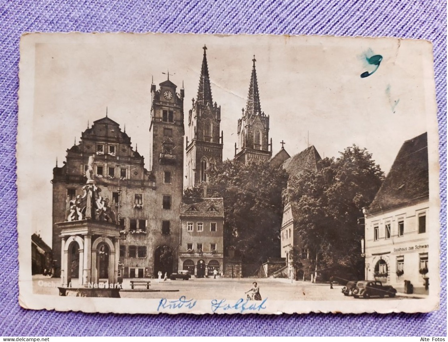 Alte AK Ansichtskarte Oschatz Sachsen Deutsches Reich Gasthaus Zum Schwan Allemagne Deutschland Alt Old Postcard Rar Xx - Oschatz