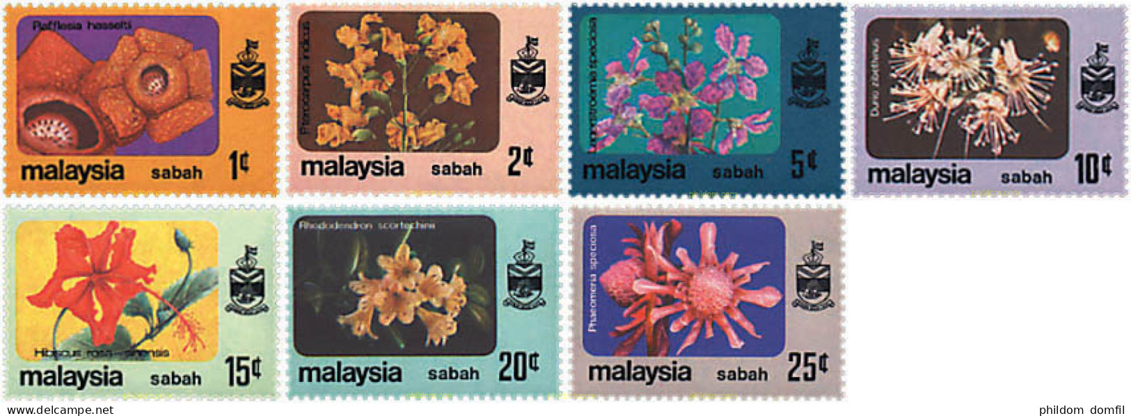 92062 MNH MALASIA. SABAH 1979 FLORES - Sabah