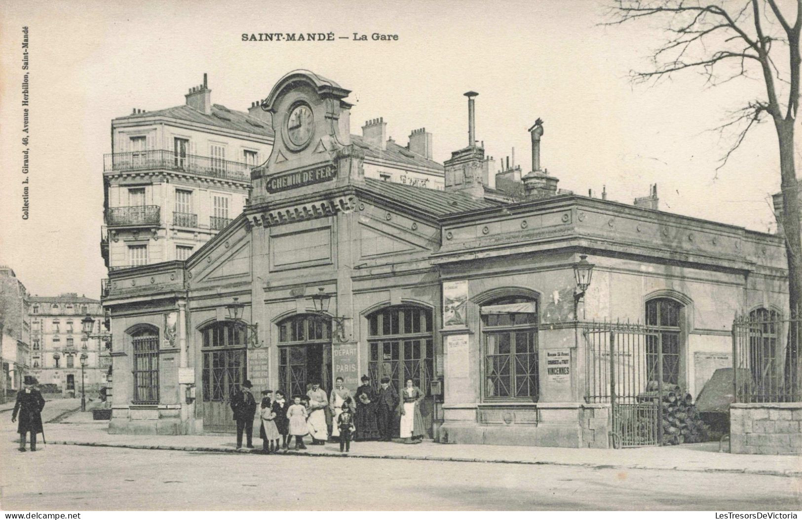 FRANCE - Saint Mandé - La Gare - Carte Postale Ancienne - Saint Mande