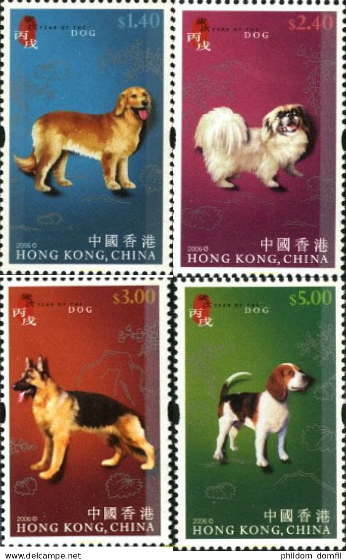 191986 MNH HONG KONG 2006 AÑO LUNAR CHINO - AÑO DEL PERRO - Lots & Serien