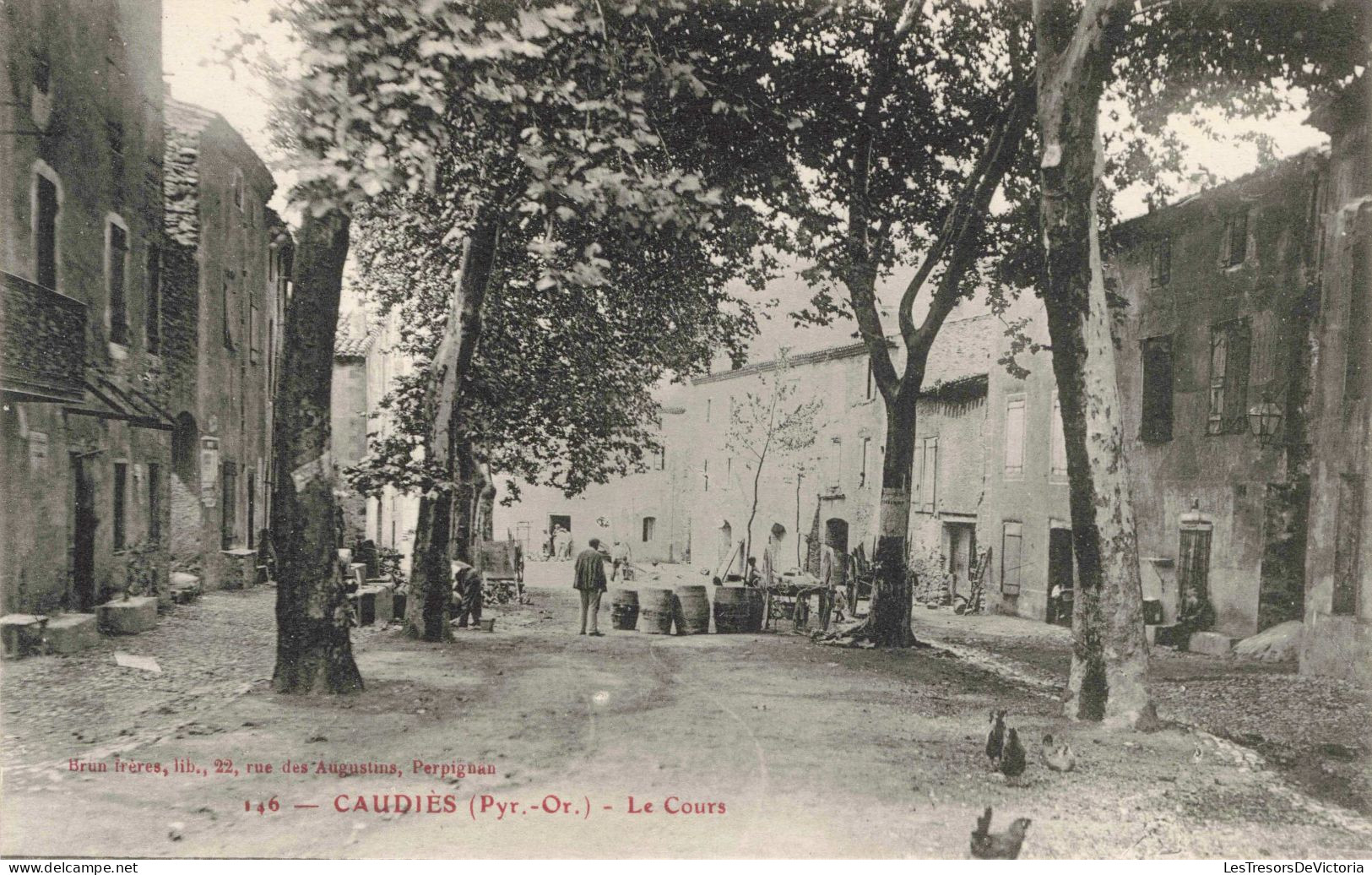 FRANCE - Caudiès - Le Cours - Carte Postale Ancienne - Prades