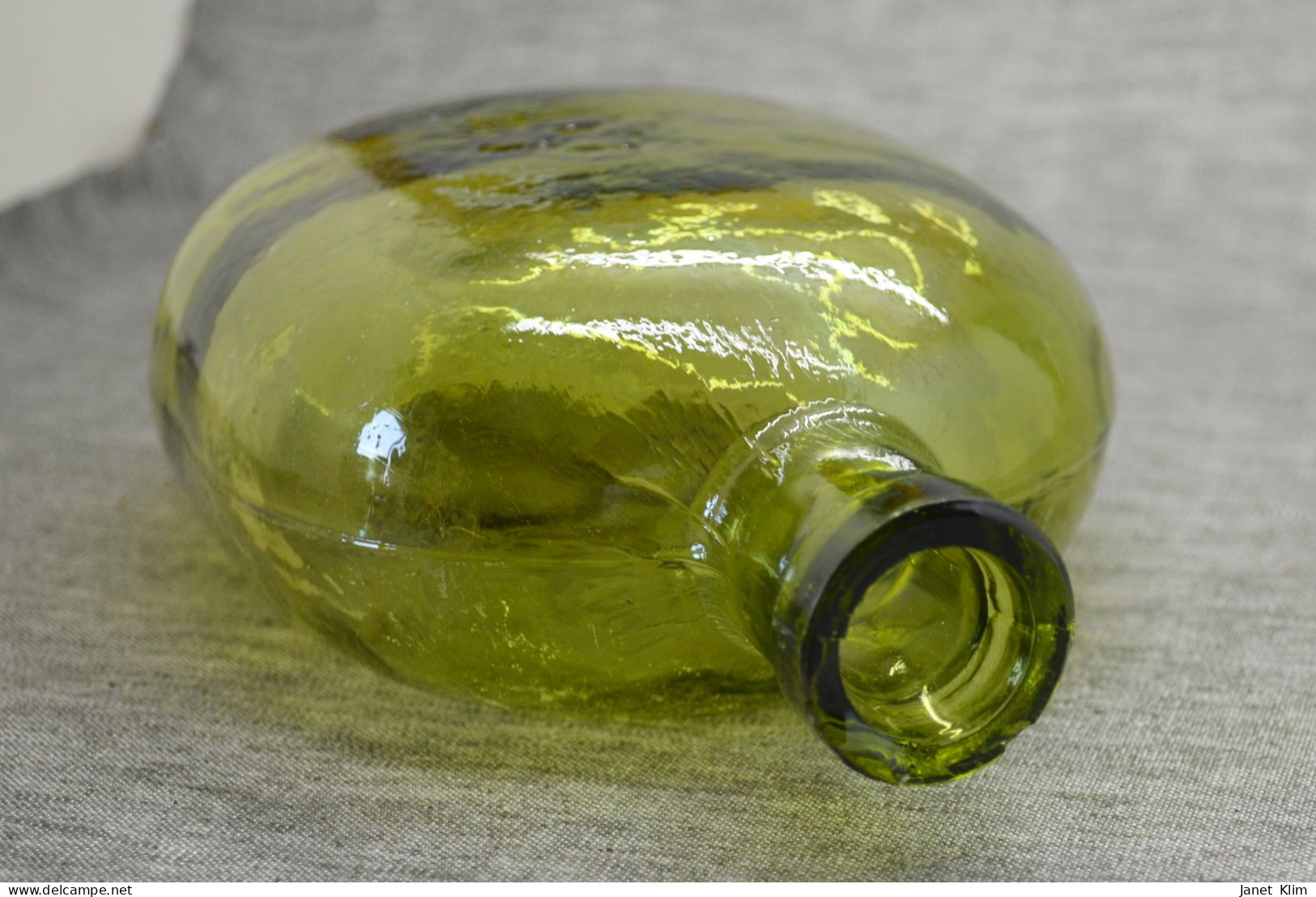 WW1 German Soldier's Glass Flask - 1914-18