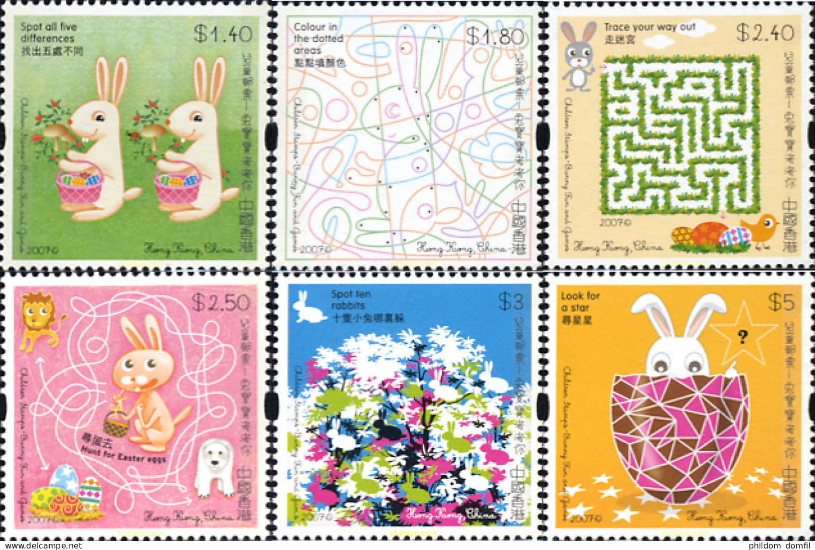 234002 MNH HONG KONG 2007 CONEJO - Collections, Lots & Séries