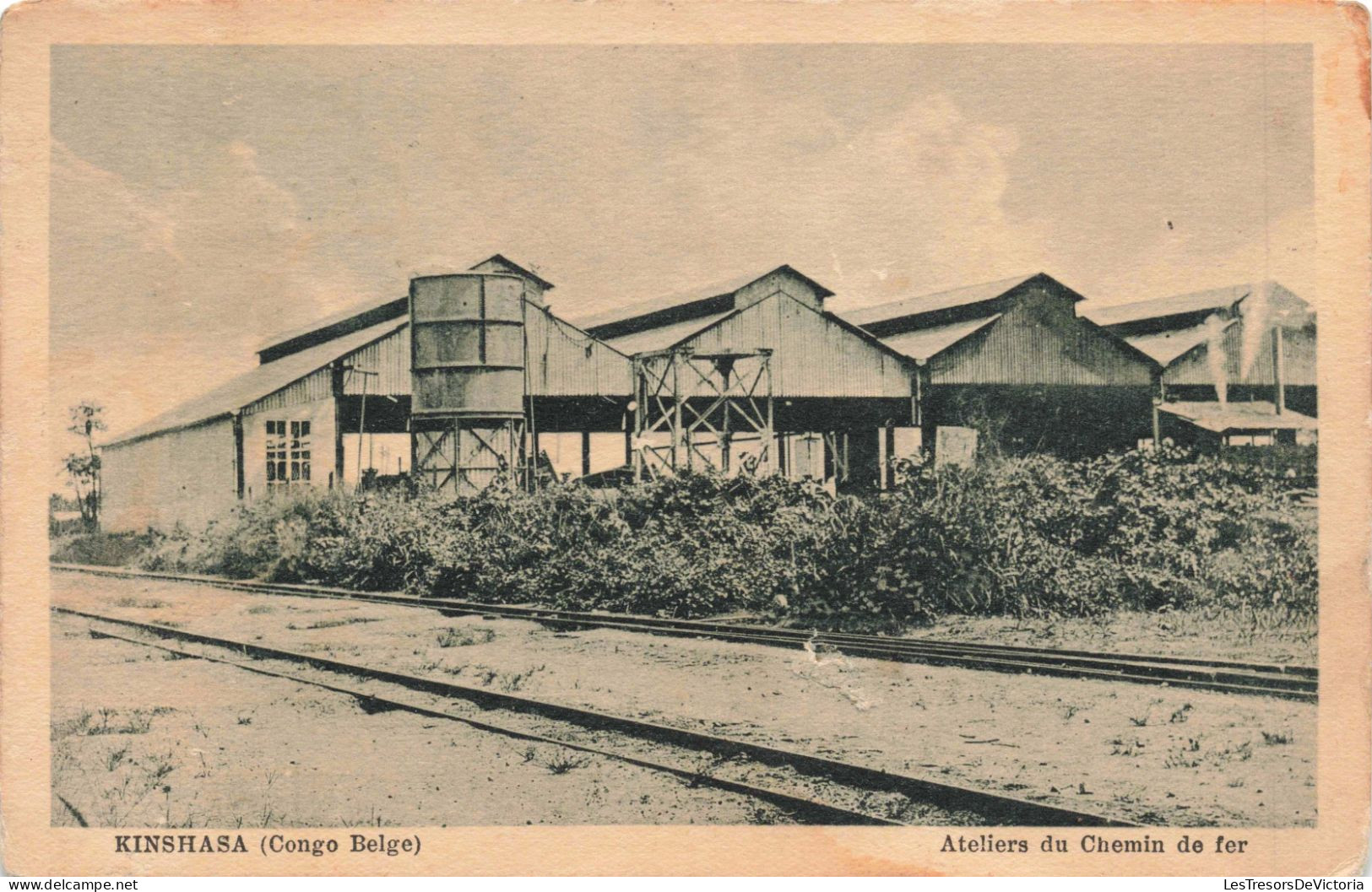 CONGO BELGE - Kinshasa - Ateliers Du Chemin De Fer - Carte Postale Ancienne - Kinshasa - Leopoldville (Leopoldstadt)