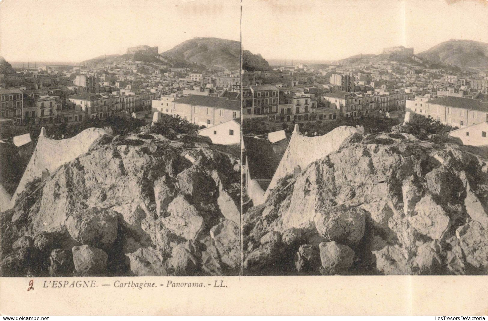 ESPAGNE - Murcia - Carthagène - Panorama - LL. - Carte Postale Ancienne - Murcia