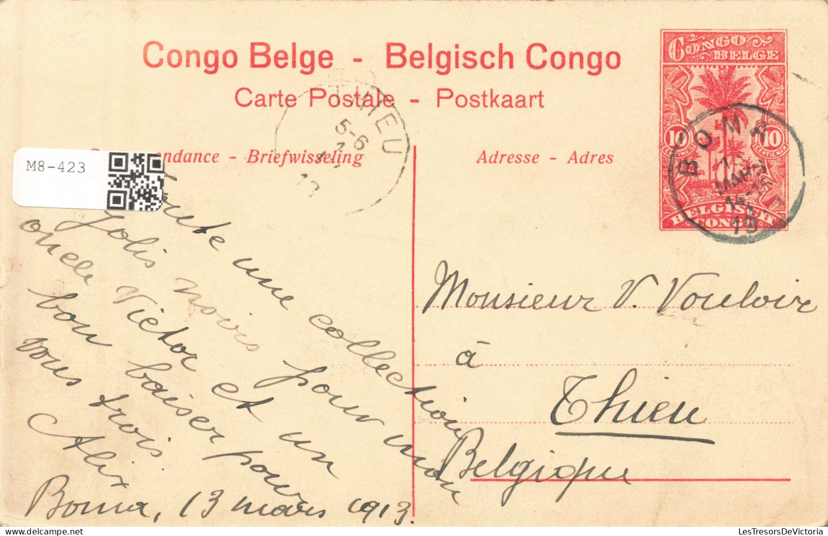 CONGO - Une Caravane - Carte Postale Ancienne - Congo Belga