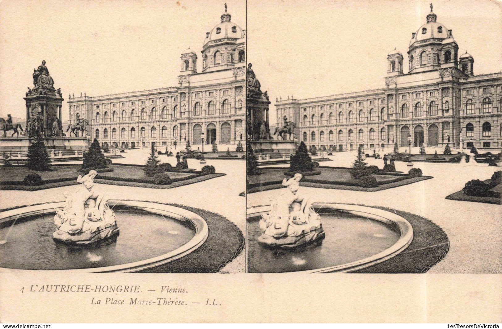 AUTRICHE - Vienne - La Place Mame Thérèse - LL. - Carte Postale Ancienne - Iglesias