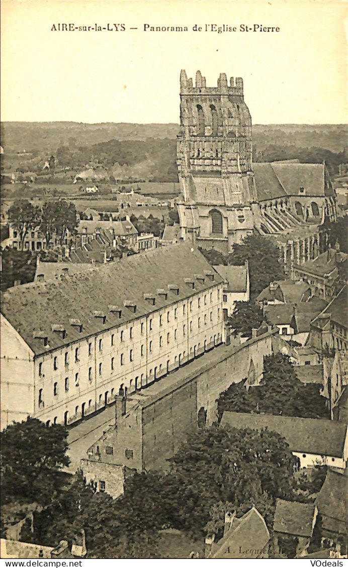 France (62) Pas De Calais - Aire-sur-la-Lys - Panorama De L'Eglise St-Pierre - Aire Sur La Lys