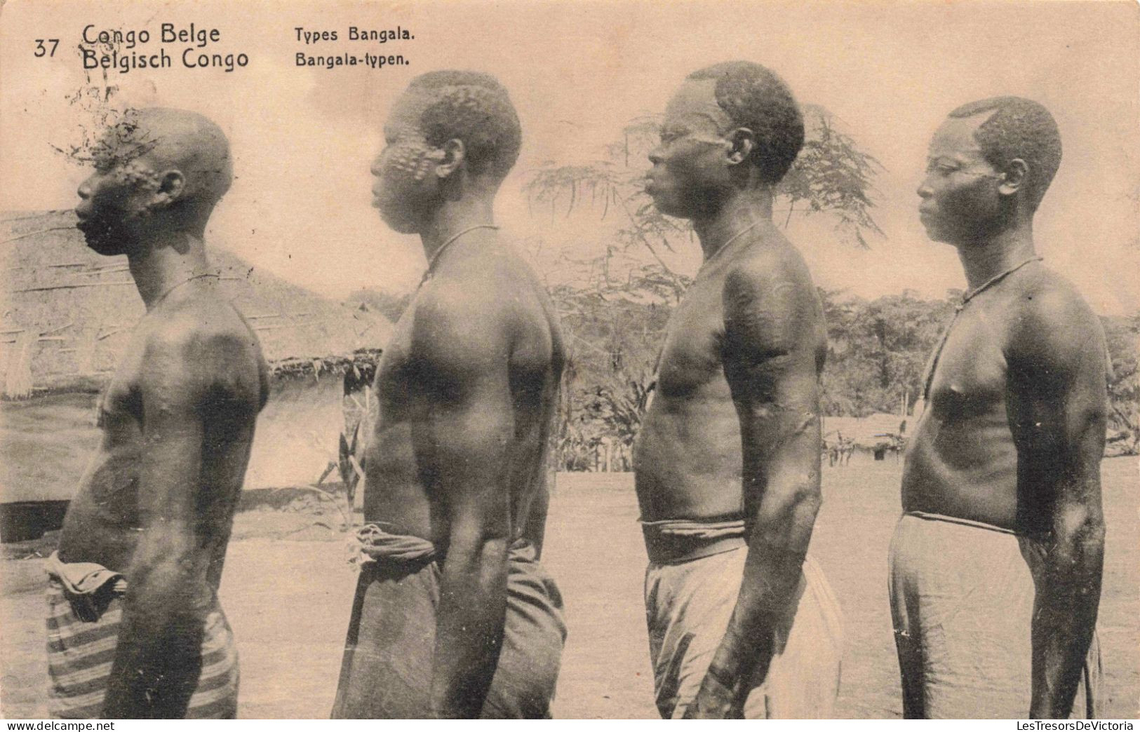 CONGO - Types Bangala  - Carte Postale Ancienne - Congo Belga