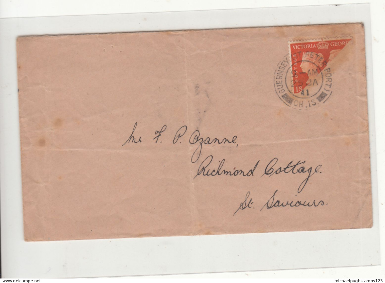 G.B. / Guernsey / Stamp Bisects - Ohne Zuordnung