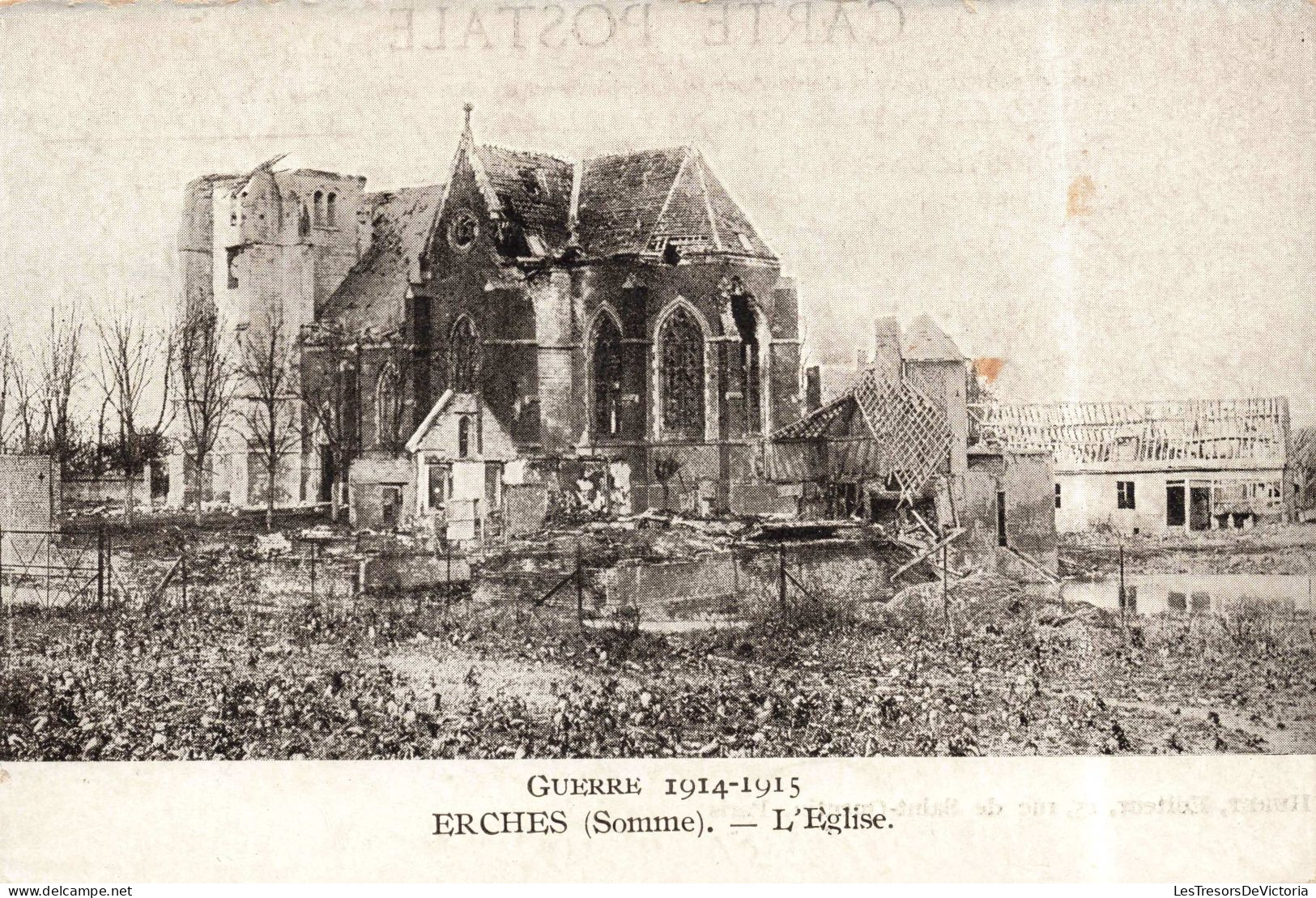 FRANCE - Montdidier - Erches - L'Eglise - Carte Postale Ancienne - Montdidier