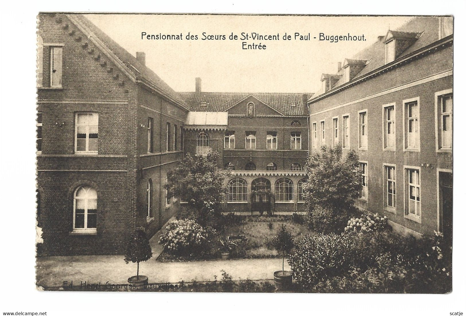 Buggenhout   -   Pensionnat Des Soeurs De St- Vincent De Paul  -   Entrée   -   1926   Naar   Gijsegem - Buggenhout