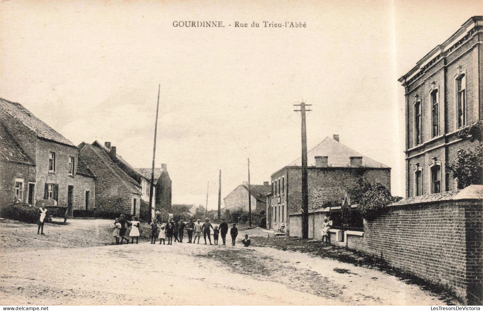 BELGIQUE - Gourdinne - Rue Du Trieu-l'Abbé  - Carte Postale Ancienne - Philippeville