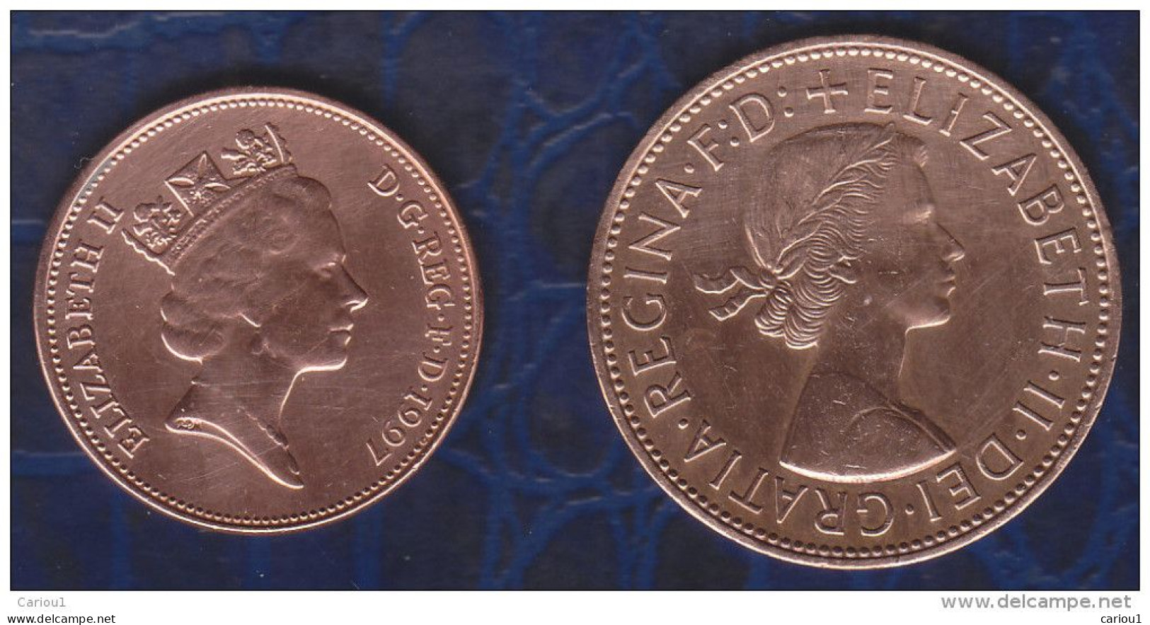 C1 GRANDE BRETAGNE Lot De 2 - PENNY 1966 Et 2 Pences 1997 Great Britain - 2 Pence & 2 New Pence