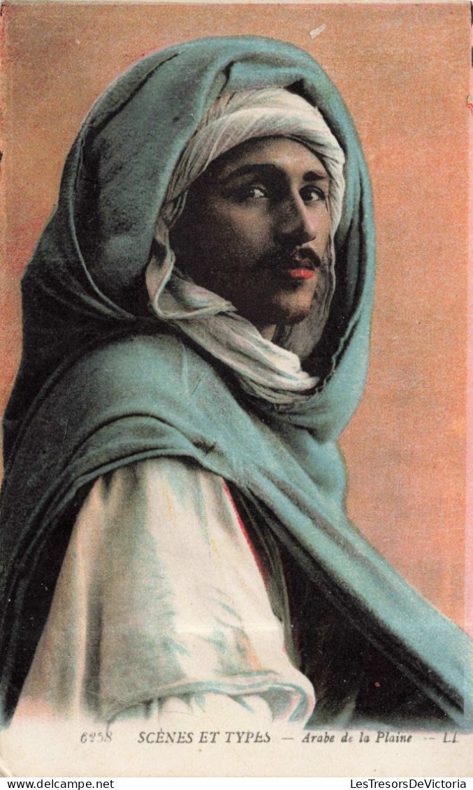 FANTAISIES - Arabe De La Plaine - Portrait - Colorisé - Carte Postale Ancienne - Männer