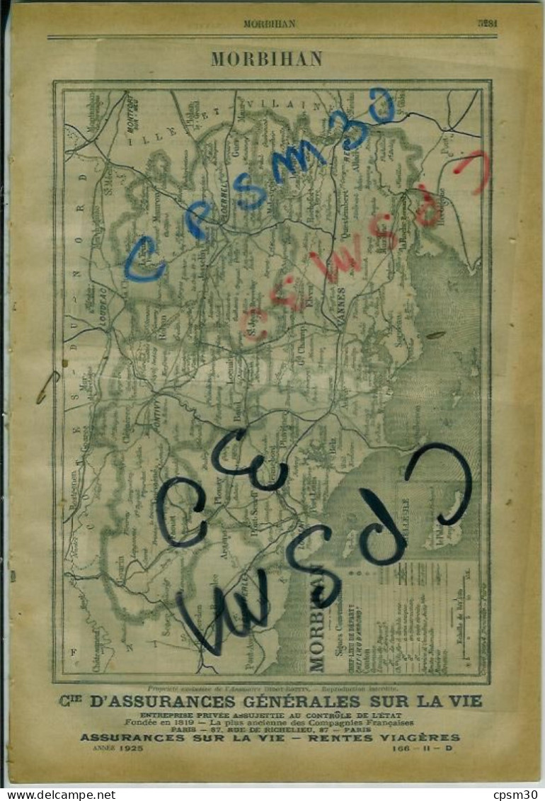 ANNUAIRE - 56 - Département Morbihan - Année 1925 - édition Didot-Bottin - 34 Pages - Annuaires Téléphoniques